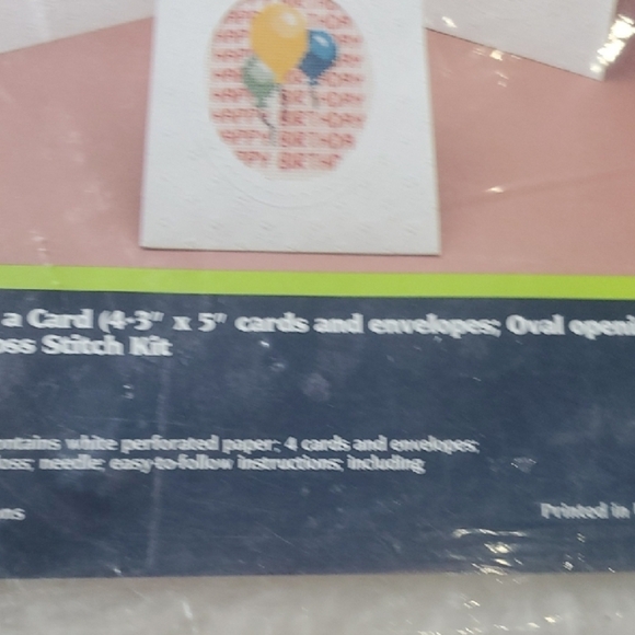 Expressions Creative Cross Stitch Card  Kit - Vibrant Designs - Picture 9 of 10